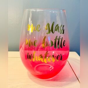 Wine Glass Holds One bottle